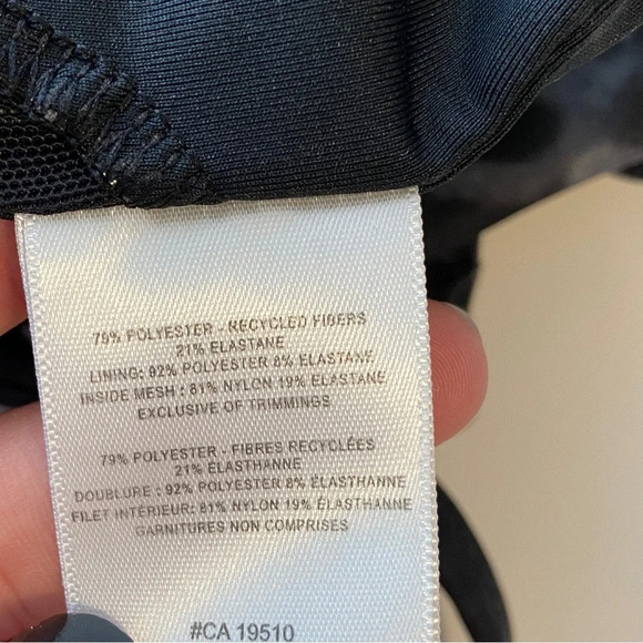 New Lole Burst Up High Neck Light Support Sports Bra - Midnight Garden Black - S - Picture 6 of 7